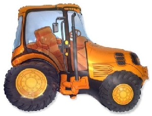 воздушные шары, шары из фольги, FM Фигура гр.11 И-195 Трактор красный 65см Х 93см
