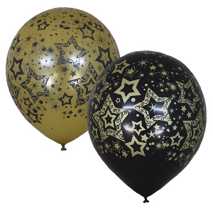 M 12/30см BLACK&GOLD 5 ст. рис Голливуд 25шт