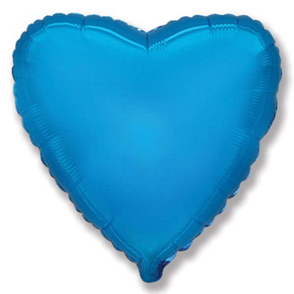 FM Шар фольга Сердце BLUE 18/45см ( Flexmetal S.L., Испания )