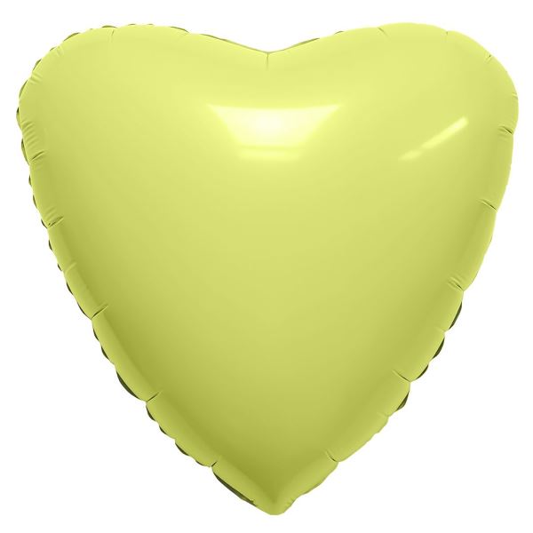 AU Сердце 738 Мистик Лимон 19/50см шар фольга