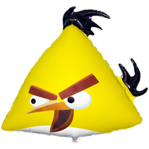 FM Фигура гр.3  И-245 Angry Birds Желтая птица  56см Х 62см шар фольга