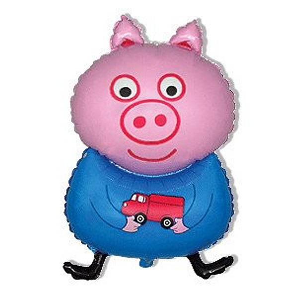 FM Фигура гр.2 И-363 Поросенок голубой 79см X 45см шар фольга ( Flexmetal S.L., Испания )