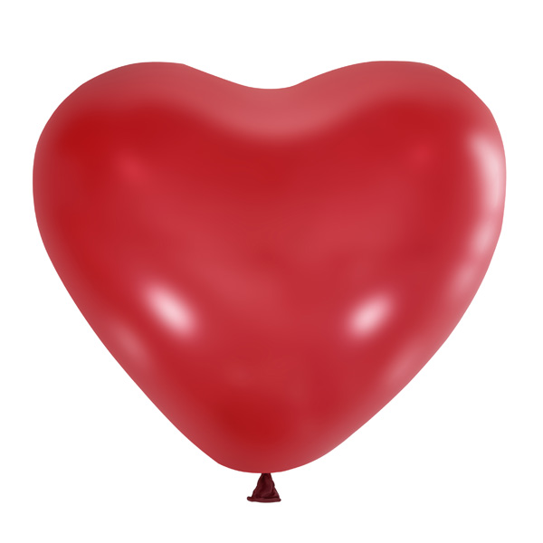 M 12/30см Сердце Декоратор CHERRY RED 50шт шар латекс ( Latex Occidental, Мексика )