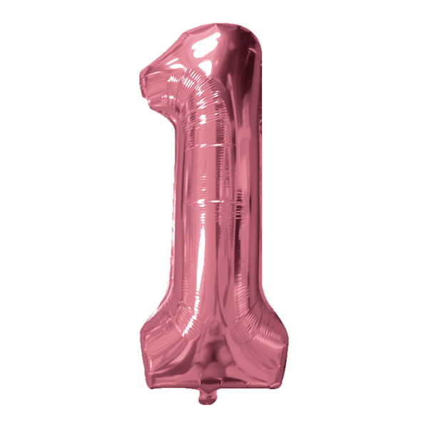Y Фигура Цифра 1 Rose Gold 40/102см шар фольгированный ( CHINA-BASE NINGBO, Китай )