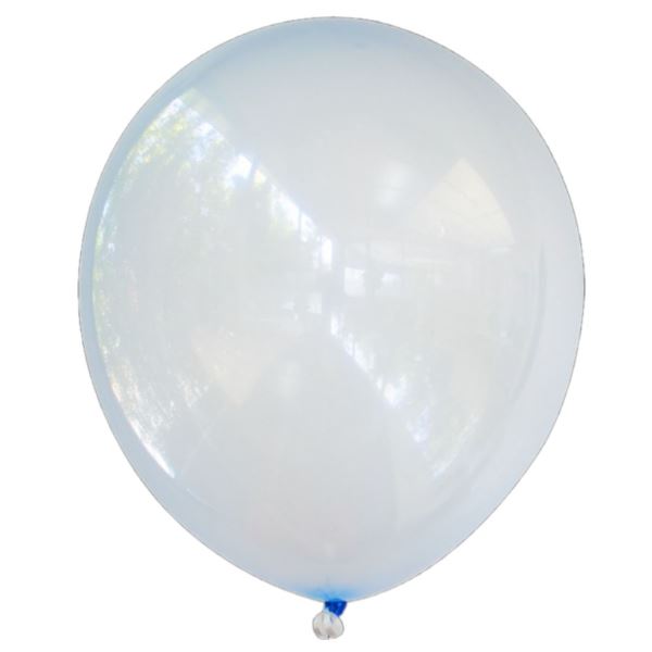 M 12/30см Кристалл Bubble BLUE 244 50 шт шар латекс