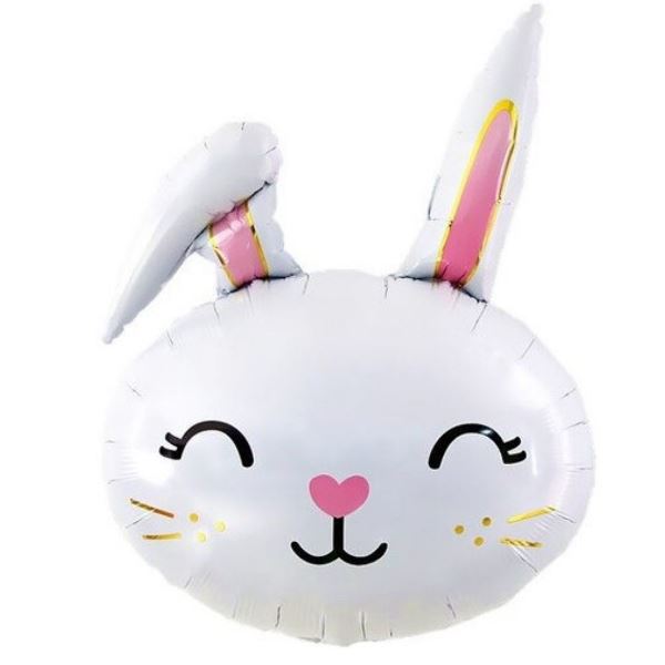 Y Фигура Голова, Милый зайчик 28''/72см шар фольга