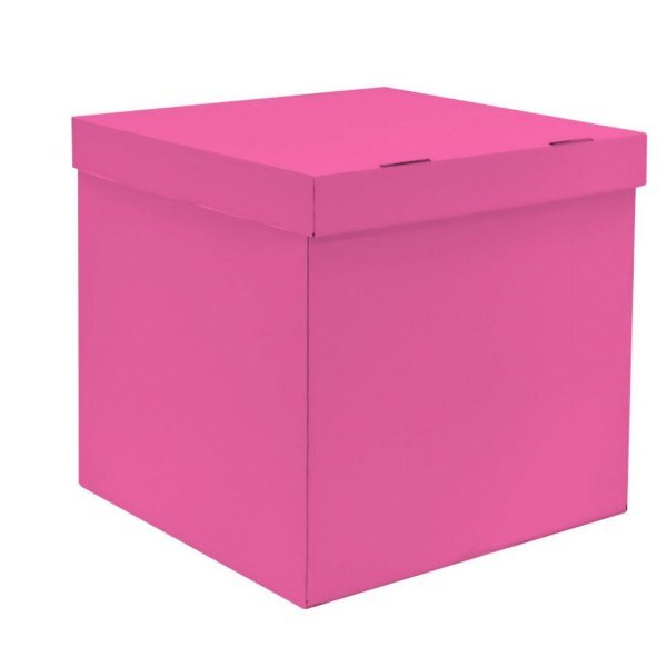 DB Коробка для воздушных шаров Розовая 60 х 60 х 60 см (Только самовывоз)