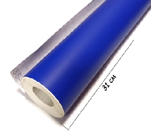 Пленка самоклеющаяся ПВХ Tecmark 3130-M /122см х 31см/ Синяя, Италия
