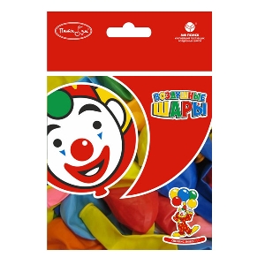 воздушные шары, упаковки с хедером,M 9/23см Упаковка с хедером Х-63 Пастель+Декоратор ассорти 10шт шар латекс