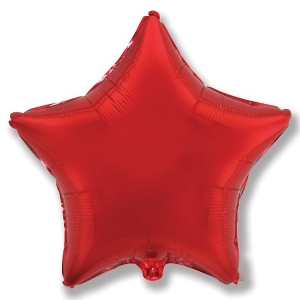 воздушные шары, шары из фольги, FM Ультра Звезда RED 30/76см