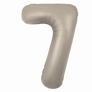 AU Фигура Цифра 7 Slim Мистик крем 40/102см шар фольга