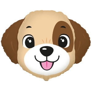 FM Фигура гр. 11 Голова собаки 53х73см шар фольга