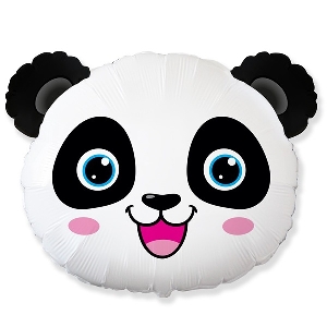 FM Мини  Фигура И-505 Голова, Панда 19см X 24см шар фольга
