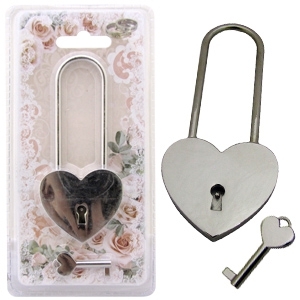 Свадебные аксессуары,LC Замок свадебный серебро