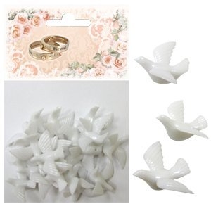 Y Декор свадебный Голуби 1,5см 24шт