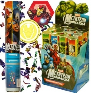 пневмохлопушки, AC 30см Пневмохлопушка Марвел: Мстители