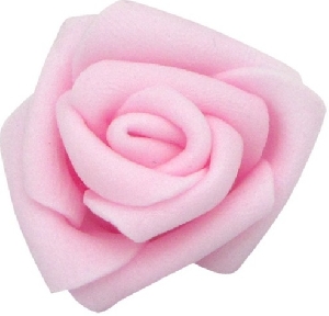 Свадебные аксессуары, Y Декор свадебный Роза нежно-розовая 3см 10шт