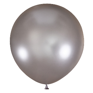 воздушные шары, большие воздушные шары, M 30/76см Металлик SILVER 026 1шт