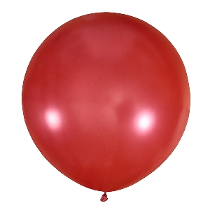 воздушные шары, большие воздушные шары, M 30/76см Металлик CHERRY RED 031 1шт