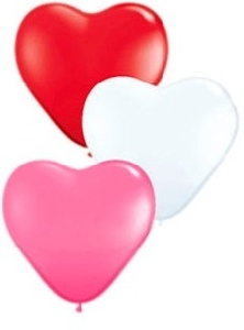 воздушные шары, воздушные шары сердца, M 15/38см Сердце Пастель+Декоратор ассорти 3-х цветное 25шт шар латекс