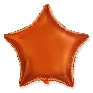 FM Шар фольга Звезда ORANGE 18/45см