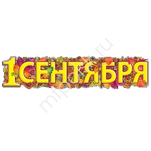 ZP Гирлянда 1 Сентября 100х22см