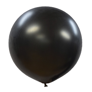 M 30/76см Металлик BLACK 030 1шт шар латекс