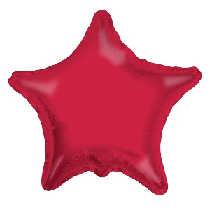 K Звезда RED 18/45см шар фольга