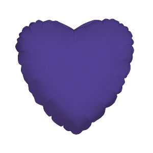K Сердце VIOLET 18/45см шар фольга
