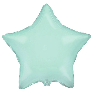 K Звезда MINT GREEN 18/45см шар фольга