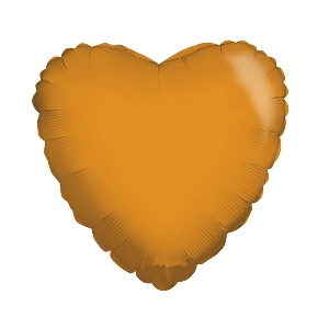 K Сердце ORANGE 18/45см шар фольга