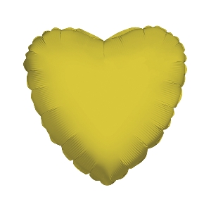 K Сердце GOLD 18/45см шар фольга