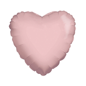 K Сердце LIGHT PINK 18/45см шар фольга