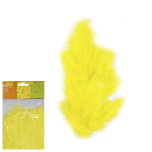 Y Перья желтые 30шт