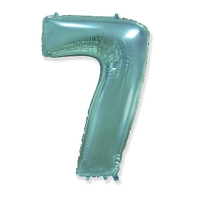 FM Фигура Цифра 7 Tiffany 40/102см шар фольга