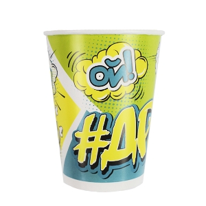 P 200мл Стаканы бумажные Комиксы #ДР 6шт