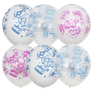 M 12/30см П+Д WHITE&TRANSPARENT(шелк) 5 ст. рис #ДР 25шт