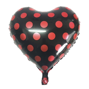 Y Сердце 48 Black Горошек красный 18/45см
