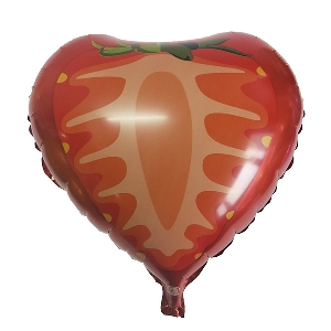 Y Сердце 63 Клубника 18/45см шар фольга ( CHINA-BASE NINGBO, Китай )
