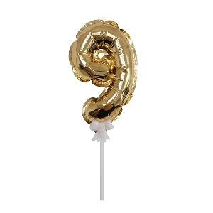 Y Шар самодув Цифра 9 Gold 18см шар фольга