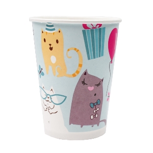 P Стаканы бумажные Кошки 200мл 6шт