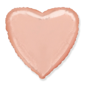 FM Сердце Rose Gold 18/45см шар фольгированный ( Flexmetal S.L., Испания )