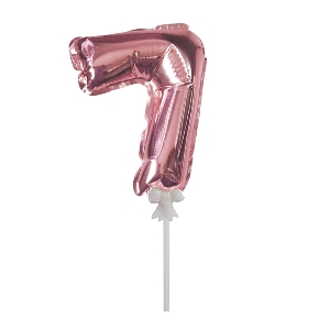 Y Шар самодув Цифра 7 Rose Gold 18см шар фольга
