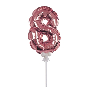 Y Шар самодув Цифра 8 Rose Gold 18см шар фольга