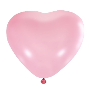 M 12/30см Сердце Пастель PINK 50шт шар латекс