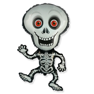 FM Фигура гр.3 И-460 Скелет 62см X 101см шар фольга