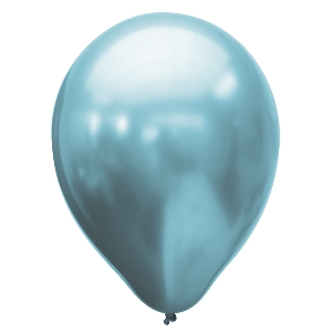 M 11/28см Хром PLATINUM Blue 25шт шар латекс