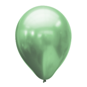M 11/28см Хром PLATINUM Green 25шт шар латекс