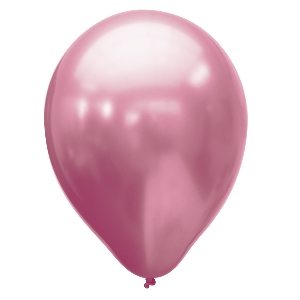 M 11/28см Хром PLATINUM Pink 25шт шар латекс