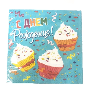 P Салфетки Капкейки 33см X 33см 12шт